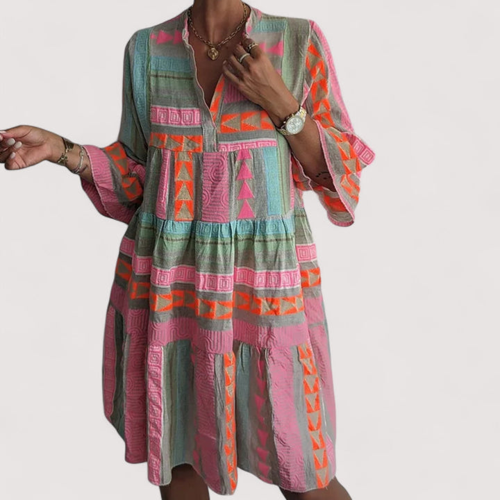Simone™ | Boho vrstvené šaty
