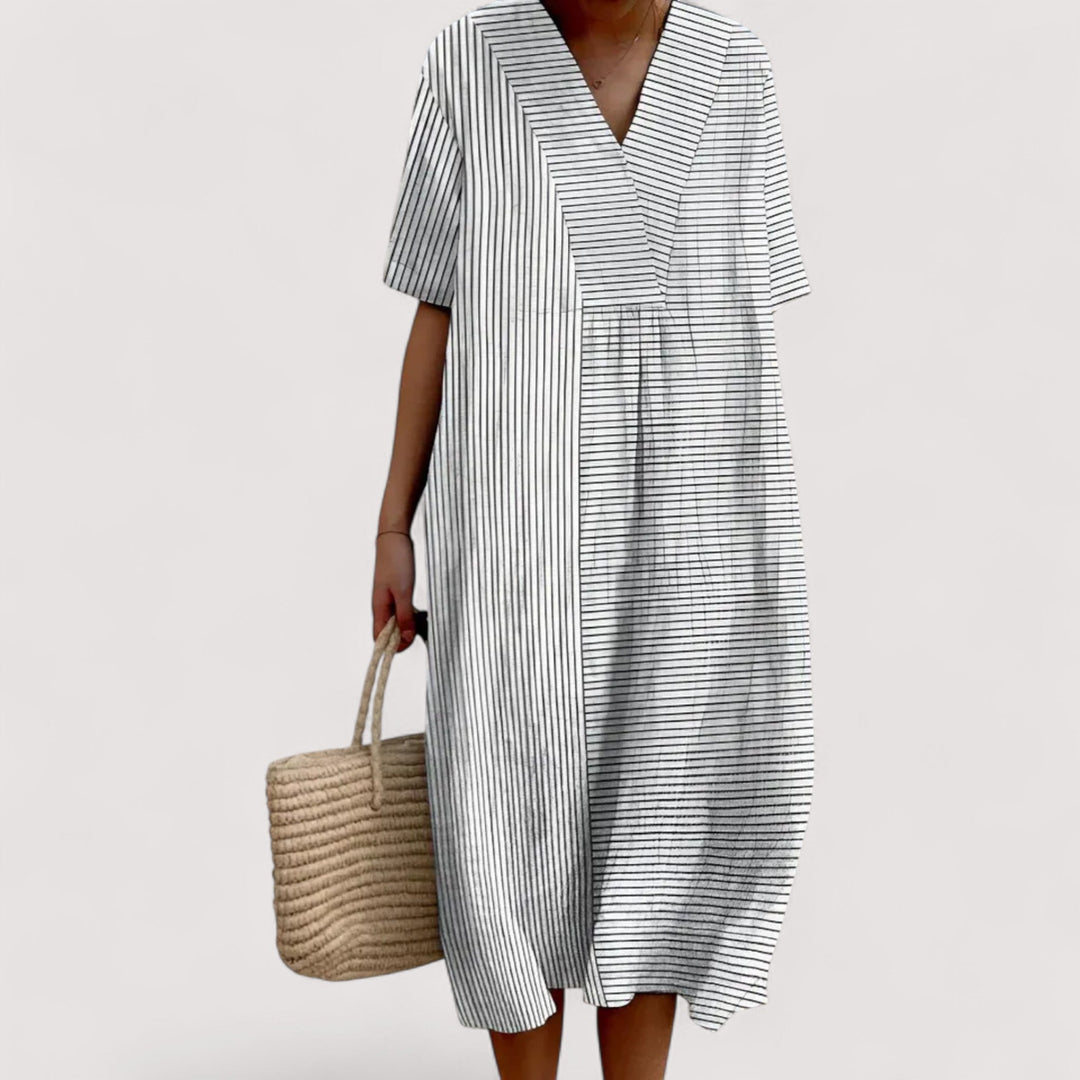 Ottilie™ | Elegantní geometrické šaty