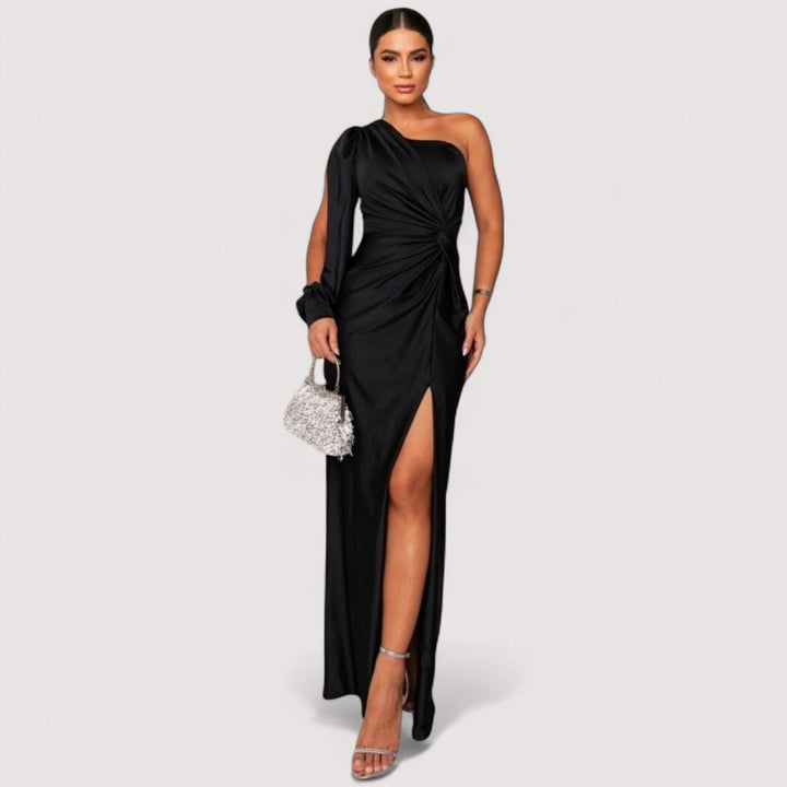 Samantha™ | Hedvábné šaty slim fit