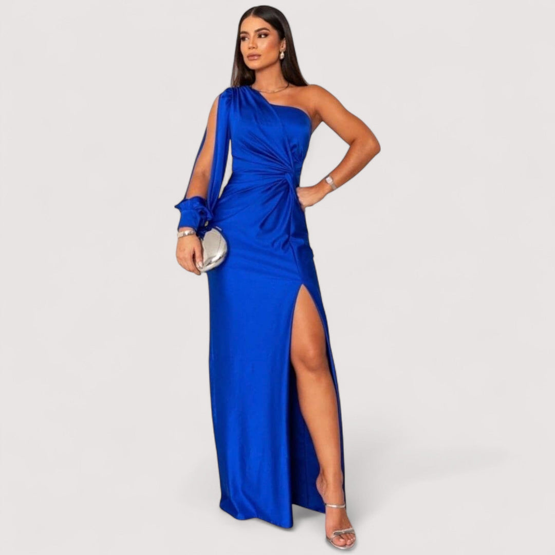 Samantha™ | Hedvábné šaty slim fit